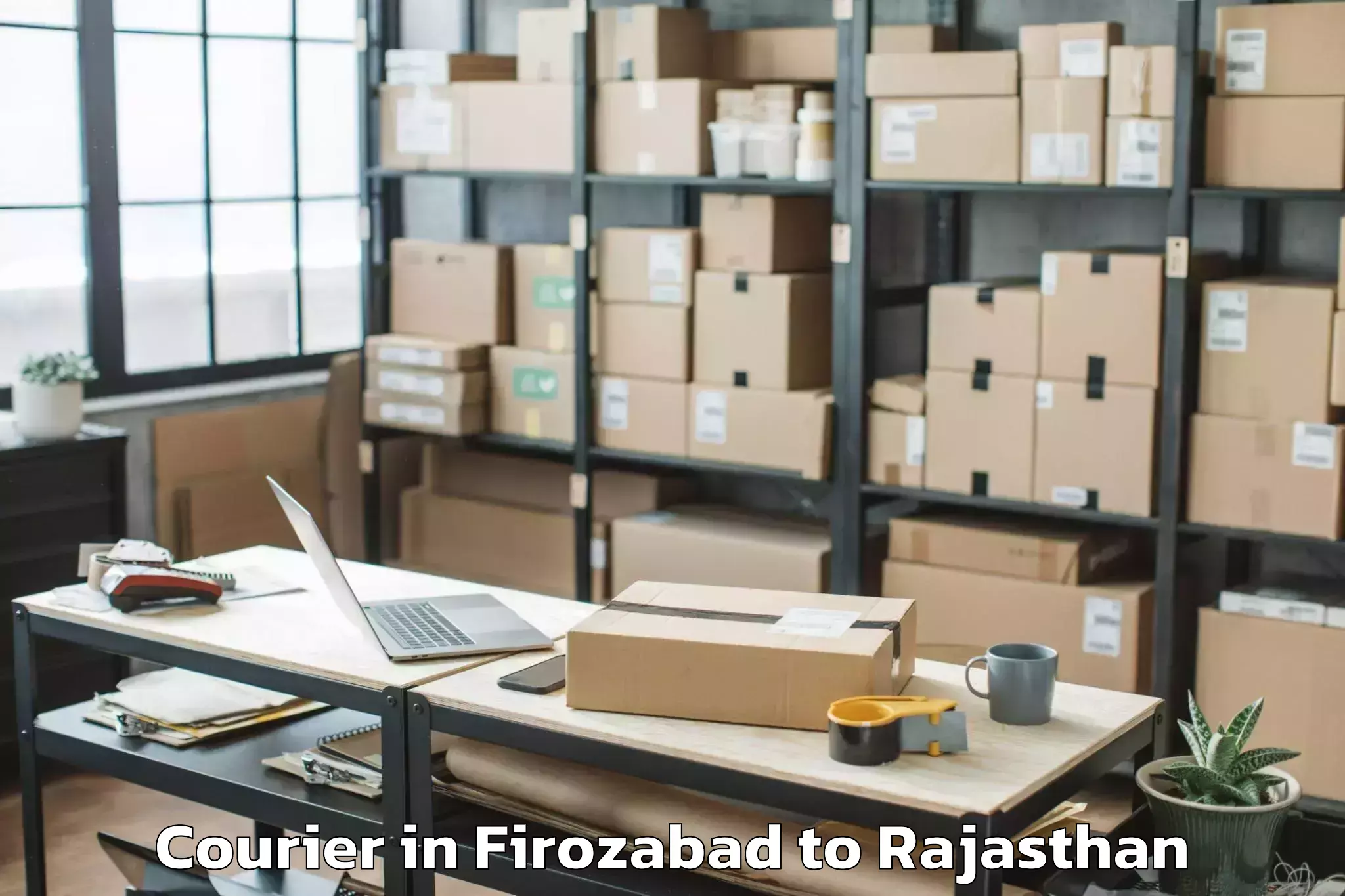 Trusted Firozabad to Kotputli Courier